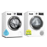 Bosch WAV28L40SG Front Load Washing Machine (9KG) + WTX87MH0SG Heat Pump Tumble Dryer (9KG)